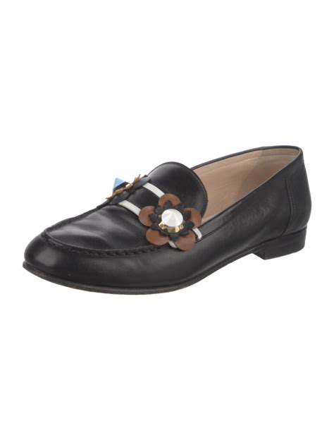 fendi studded loafers|Fendi Leather Studded Accents Loafers .